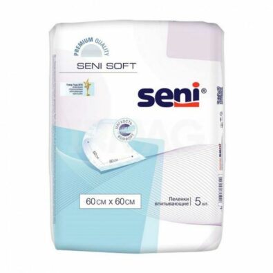 Пеленки впитывающие Seni soft, 60х60, 5 шт.