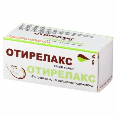 Отирелакс, 1%+4%, капли ушные, 17.1 г (15 мл), 1 шт.