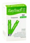 Тест-полоски EasyTouch II на глюкозу, тест-полоска, 50 шт.