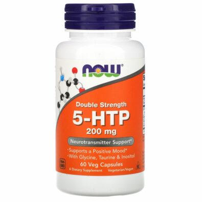 NOW 5-HTP 5-гидрокситриптофан, 200 мг, капсулы, 60 шт.