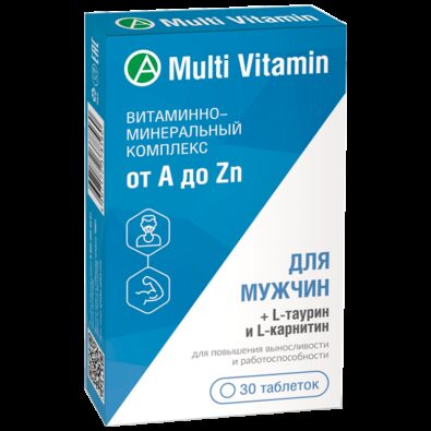 Multi Vitamin Комплекс от А до Zn для мужчин, таблетки, 30 шт.