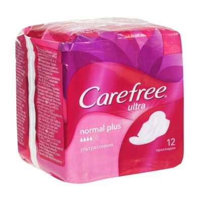 Carefree ultra normal plus прокладки женские гигиенические, 12 шт.