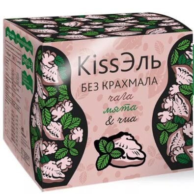 Сибирская клетчатка Kissэль Чага Мята, кисель, без крахмала, 14 г, 8 шт.