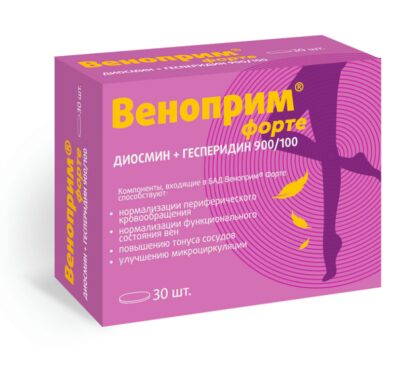 Веноприм Форте, 1000 мг, таблетки, 30 шт.