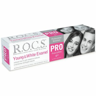 ROCS PRO Зубная паста Young White Enamel, без фтора, паста зубная, 135 г, 1 шт.