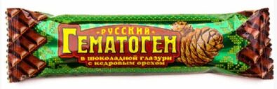 Гематоген Русский с кедровым орехом, плитка, 40 г, 1 шт.