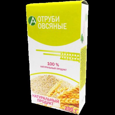 Отруби овсяные, отруби, 200 г, 1 шт.