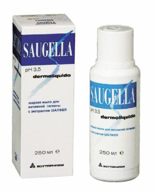 Saugella Dermoliquido Средство для интимной гигиены, мыло жидкое, с экстрактом шалфея, 250 мл, 1 шт.