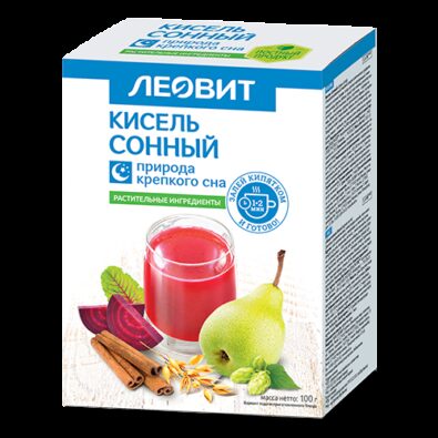 Леовит Кисель Сонный, порошок, 20 г, 5 шт.