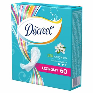 Discreet Deo Spring Breeze Multiform прокладки ежедневные, прокладки гигиенические, 60 шт.