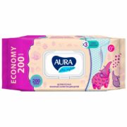 Aura Ultra Comfort салфетки влажные детские, салфетки влажные, 200 шт.