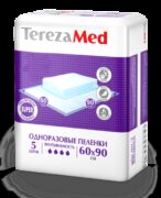 TerezaMed Super пеленки одноразовые, 90 смx60 см, Super (4 капли), 5 шт.