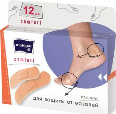 Matopat Comfort Пластырь набор, пластырь в комплекте, арт. MA-167-MMRU-009, 12 шт.