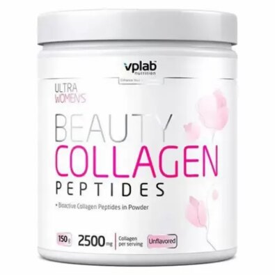 Vplab Collagen Peptides Beauty Гидролизованный коллаген, 2500 мг, порошок, 150 г, 1 шт.