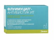 Флуимуцил-антибиотик ИТ, 500 мг, лиофилизат для приготовления раствора для инъекций и ингаляций, 3 шт.