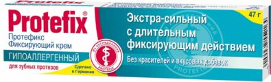 Протефикс крем фиксирующий, крем для фиксации зубных протезов, гипоаллергенный (ая), 47 г, 1 шт.