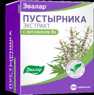 Пустырника экстракт Эвалар, 0.23 г, таблетки, 300 шт.