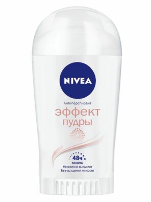 Nivea Дезодорант-стик Эффект пудры, дезодорант-стик, 40 мл, 1 шт.