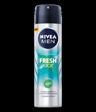 Nivea Men Fresh Kick Антиперспирант спрей, спрей, 150 мл, 1 шт.