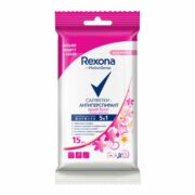 Rexona Салфетки-антиперспирант Яркий букет, салфетки, 15 шт.