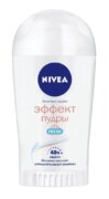 Nivea антиперспирант эффект пудры Fresh, стик, 40 мл, 1 шт.