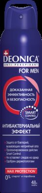 Deonica Антиперспирант For men Антибактериальный эффект, спрей, 200 мл, 1 шт.