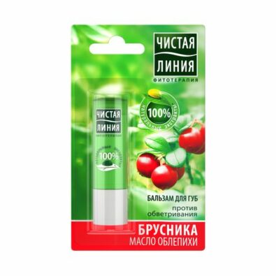 Чистая линия бальзам для губ против обветривания, бальзам для губ, 4 г, 1 шт.