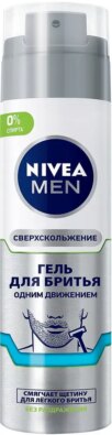 Nivea Men Гель для бритья Одним движением, гель, 200 мл, 1 шт.