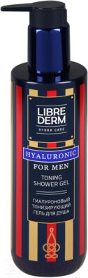 Librederm For Men гиалуроновый тонизирующий гель для душа, гель для душа, 250 мл, 1 шт.