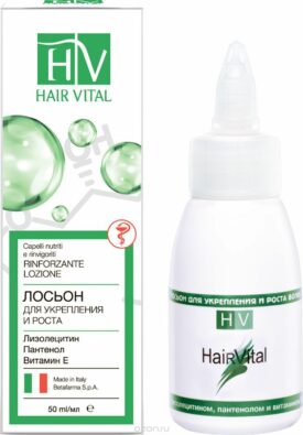 Hair Vital Лосьон для укрепления и роста волос, лосьон для укрепления волос, для проблемной и чувствительной кожи, 50 мл, 1 шт.