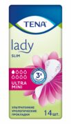 Прокладки урологические Tena Lady Slim Ultra Mini, прокладки урологические, 1 капля, 14 шт.