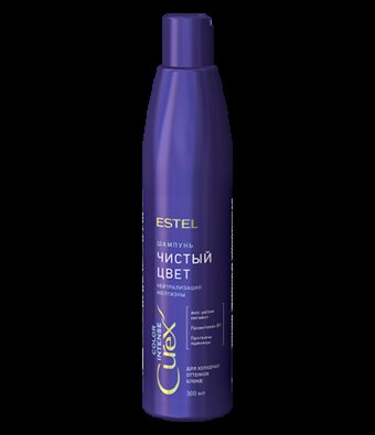 Estel Curex Color Intense шампунь Чистый цвет для холодных оттенков блонд, шампунь, 300 мл, 1 шт.