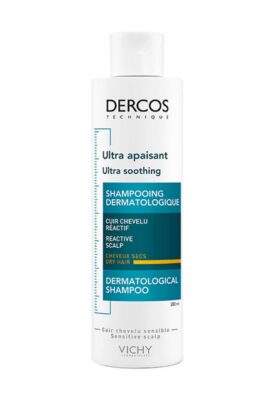 Vichy Dercos Ultra успокаивающий шампунь без сульфатов для сухих волос, шампунь, 200 мл, 1 шт.