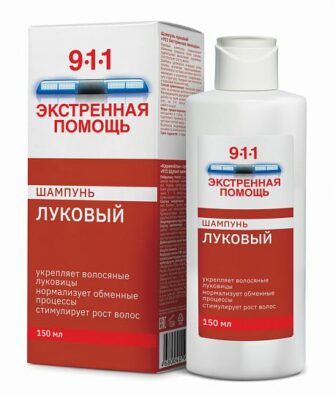 911 Экстренная помощь Шампунь Луковый, шампунь, 150 мл, 1 шт.