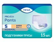 Подгузники-трусы для взрослых Tena Pants Normal, Small S (1), 65-85 см, 15 шт.