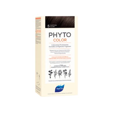 Phytosolba PhytoColor Краска для волос 5 светлый шатен, тон 5, краска для волос, 1 шт.