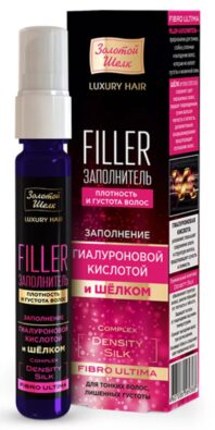 Золотой Шелк Fibro ultima Филлер заполнитель плотность и густота волос, средство жидкое косметическое, 25 мл, 1 шт.