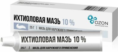 Ихтиоловая мазь, 10%, мазь для наружного применения, 25 г, 1 шт.