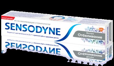 Зубная паста Sensodyne Экстра Отбеливание, паста зубная, 75 мл, 1 шт.