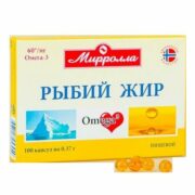 Рыбий жир Мирролла, 0.37 г, капсулы, 100 шт.