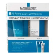 La Roche — Posay Effaclar Набор система для проблемной кожи, набор, очищающий гель 50 мл + корректирующий крем-гель 15 мл, 1 шт.