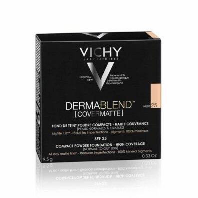 Vichy Dermablend Covermatte пудра компактная SPF25, пудра, тон 25, 9,5 мл, 1 шт.