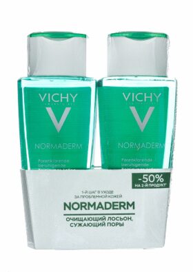 Vichy Normaderm Сужающий поры лосьон, 200 мл, 2 шт.