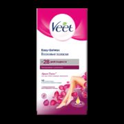 Veet Полоски восковые Бархатная роза и эфирные масла, полоски восковые, 10 шт.