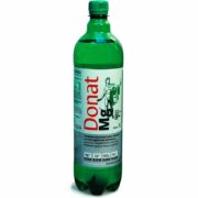 Вода минеральная Donat Mg, лечебная, в пластиковой бутылке, 1 л, 1 шт.