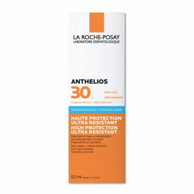 La Roche-Posay Anthelios SPF30 увлажняющий крем для лица и кожи вокруг глаз, крем для лица, для нормальной, сухой и чувствительной кожи, 50 мл, 1 шт.