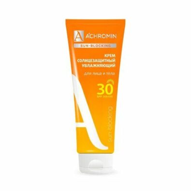 Achromin Крем солнцезащитный для лица и тела SPF 30, 250 мл, 1 шт.