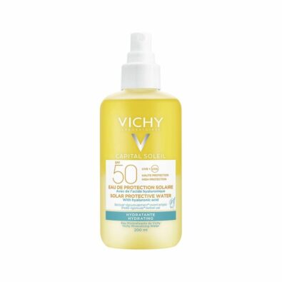 Vichy Capital Ideal Soleil Cолнцезащитный двухфазный спрей SPF50, спрей, увлажняющий, 200 мл, 1 шт.