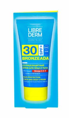 Librederm Bronzeada Крем солнцезащитный с омега 3-6-9 и термальной водой SPF30, 150 мл, 1 шт.