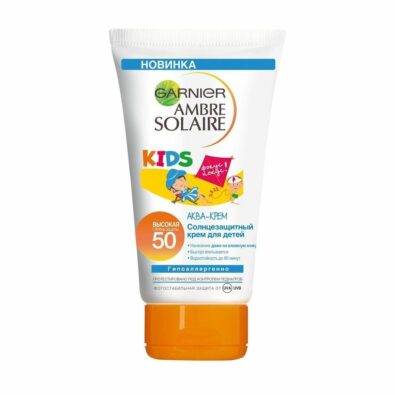 Garnier ambre solaire солнцезащитный Аква-крем для детей, крем, 150 мл, 1 шт.